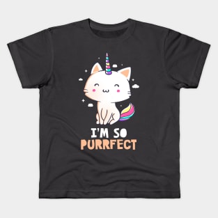 I'm So Purrfect Funny Cute Gift Kids T-Shirt